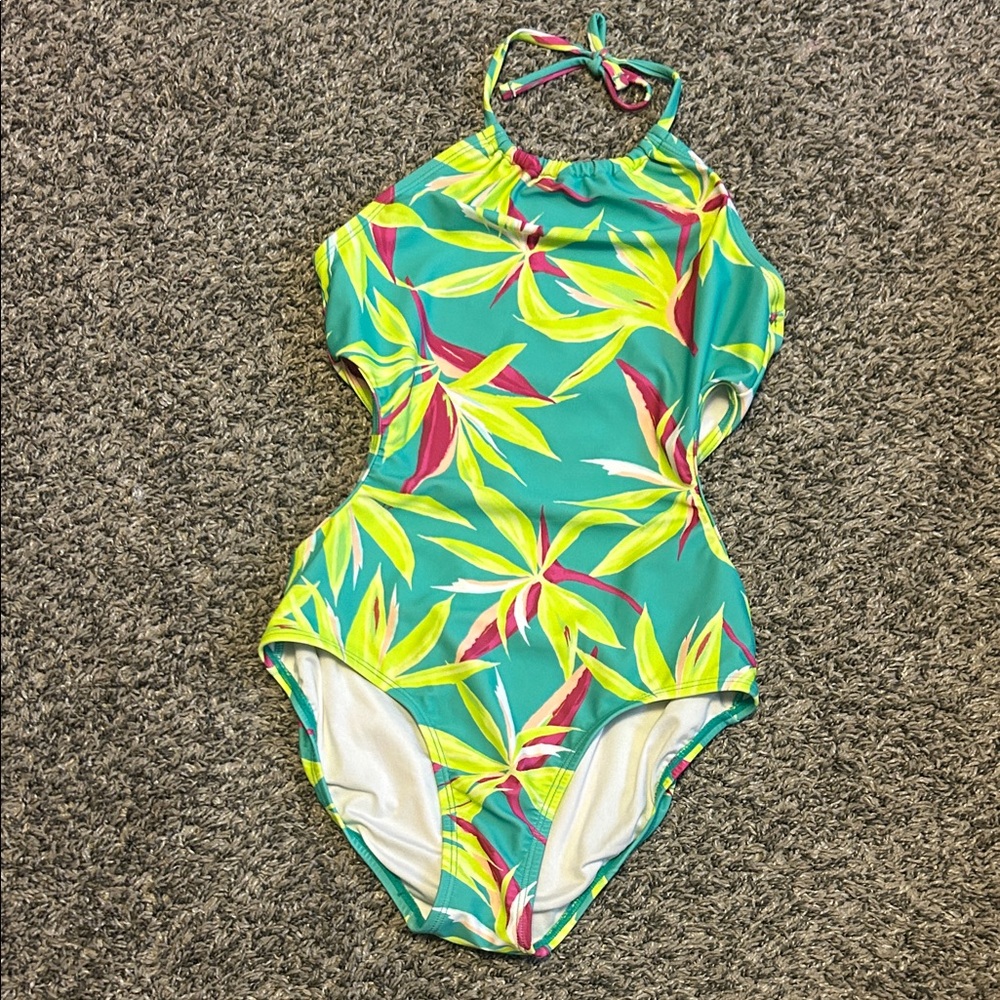 Old Navy Kids Swim One Piece - Teal and Yellow